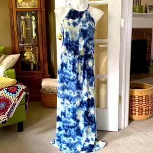 Tie-dye maxi dress